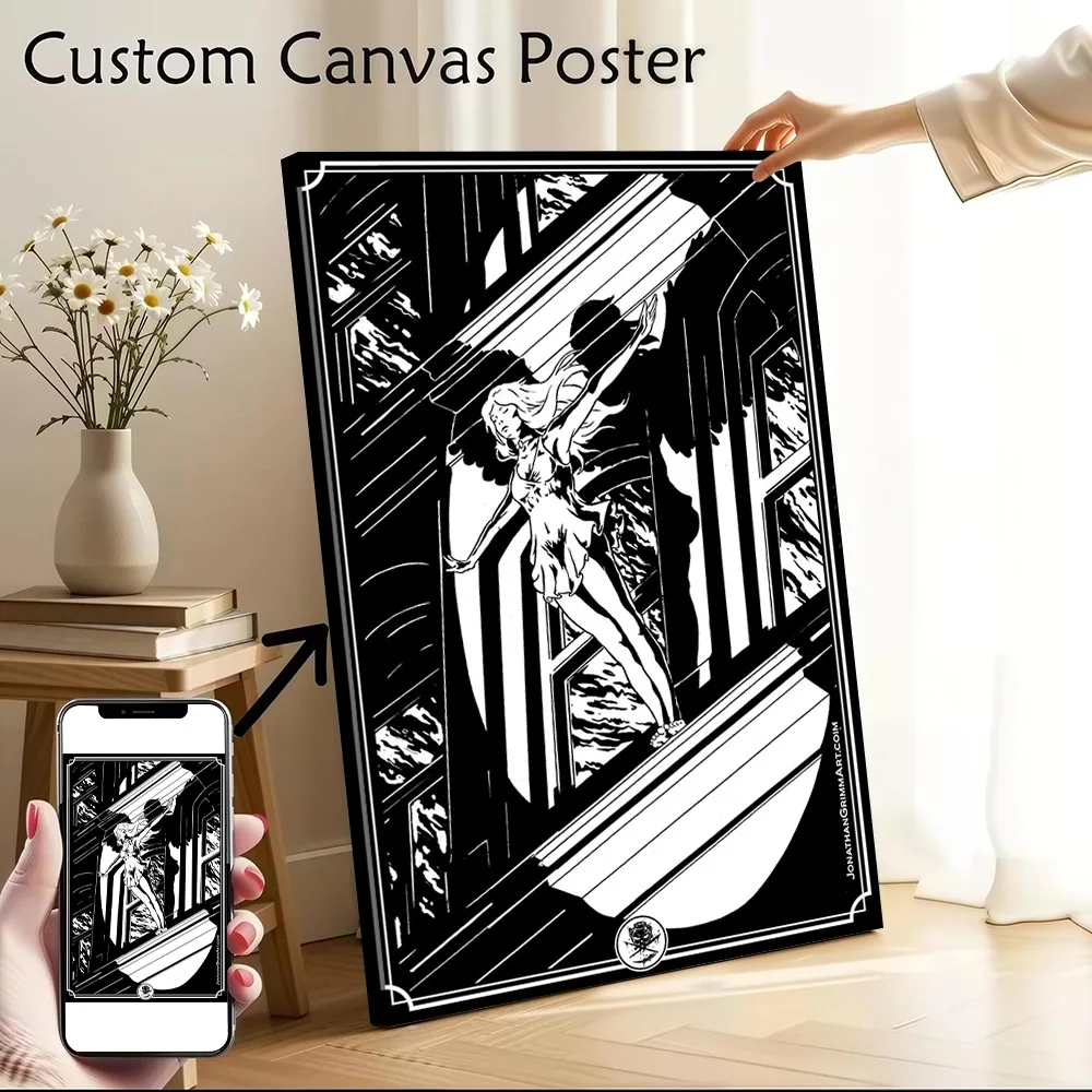 A Leap of Faith Canvas Poster Wall Art Customizable High Quality Printed Picture for Bedroom Accessories Painting Bathroom Decor