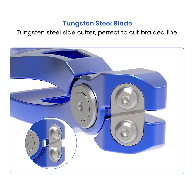 27G كماشة سلك الصيد الألومنيوم آلة قطع الأسلاك المضفرة سلك البولي ايثيلين قطع شفرة فولاذ التنغستن #4