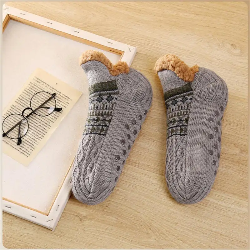 Fall And Winter Floor Socks Home Warm Women Men Socks Snow Socks Sleep Carpet Socks Slippers Socks Men Non-slip Yoga Socks 2025