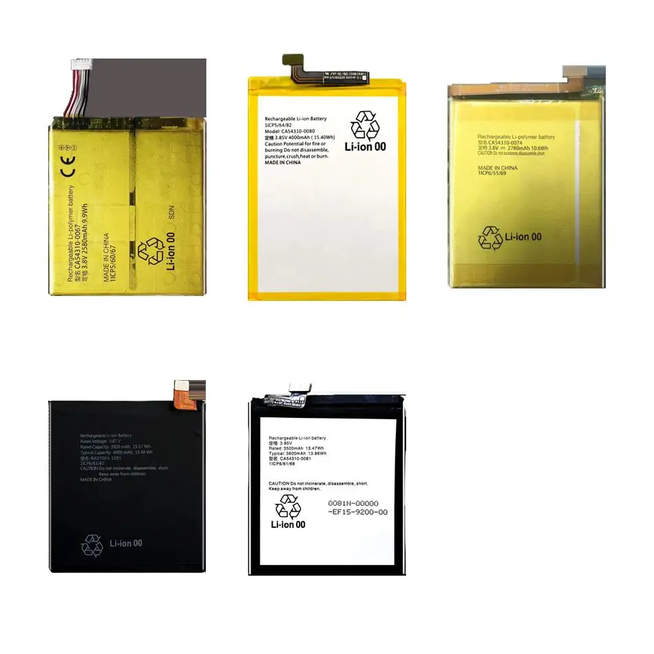

Аккумулятор для мобильного телефона высокой эффективности CA54310-0067 CA54310-0074 CA54310-0080 2580-4000 мАч для Fujitsu Arrows BE3 BE4 NX NX9 WE 5G