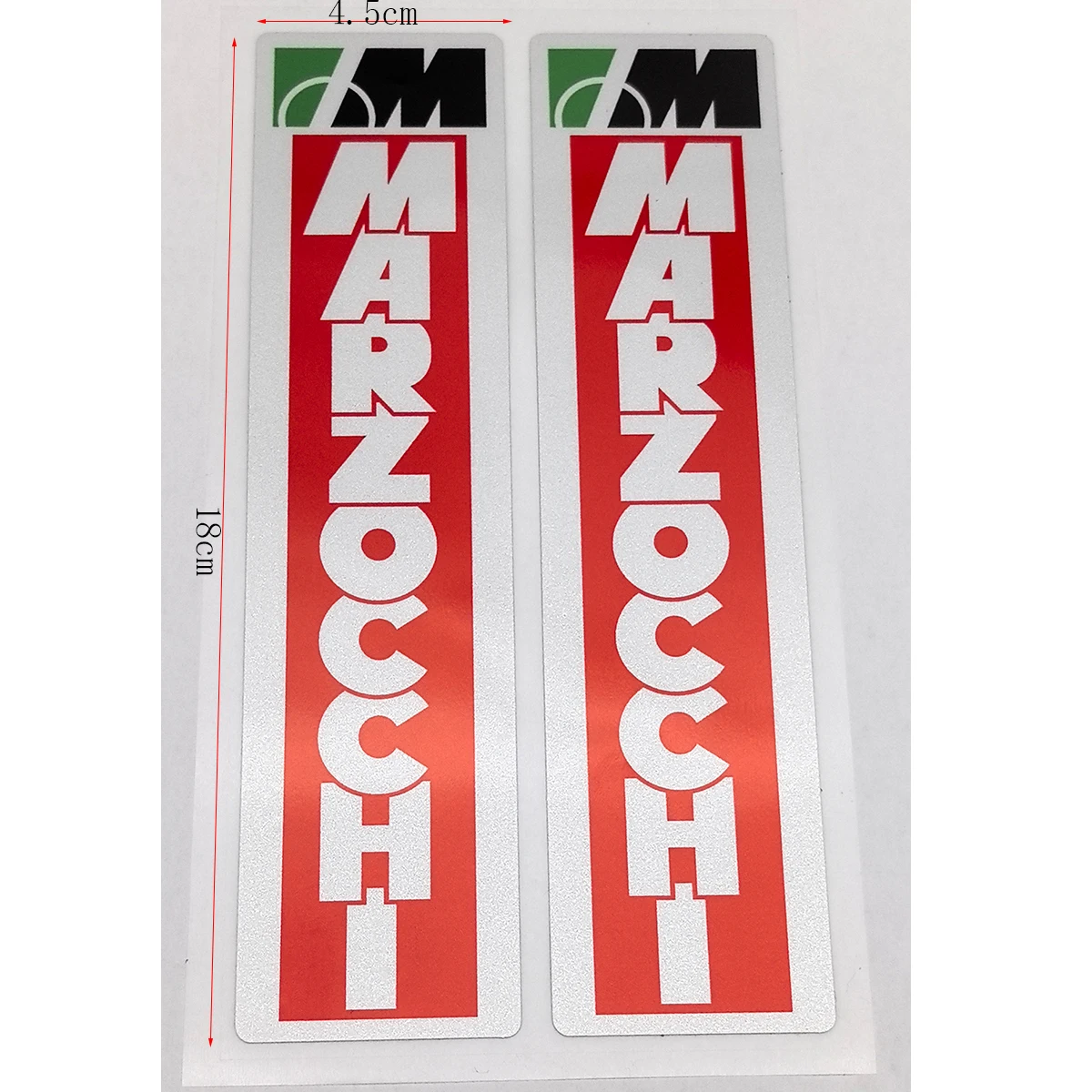 2 Stücke MARZOCCHI Racing Motorrad Aufkleber Gabel Slider Rennrad Aufkleber Motorrad Zubehör – Detail 6