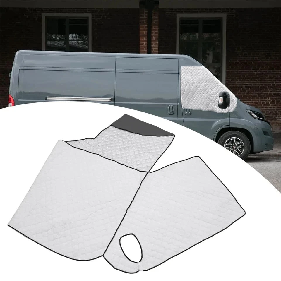 

Motorhome Thermal Windscreen Screen Cover Wrap Black Out Blinds Snow Protection For Fiat Ducato Peugeot Boxer Citroen Relay