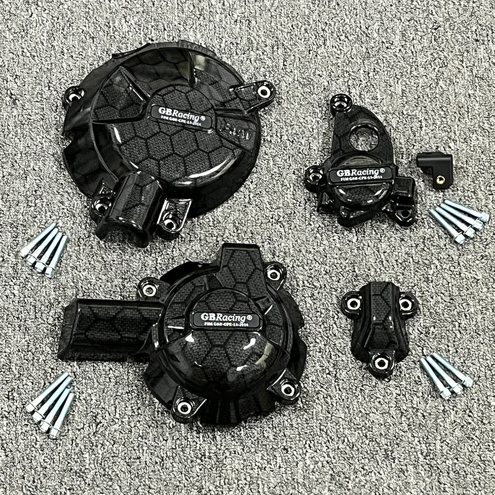 S1000rr 2019-2025 proteção do motor para bmw m1000r 2024 & m1000rr & s1000r 21-24 capa de motor motocicleta proteção favo de mel impressão