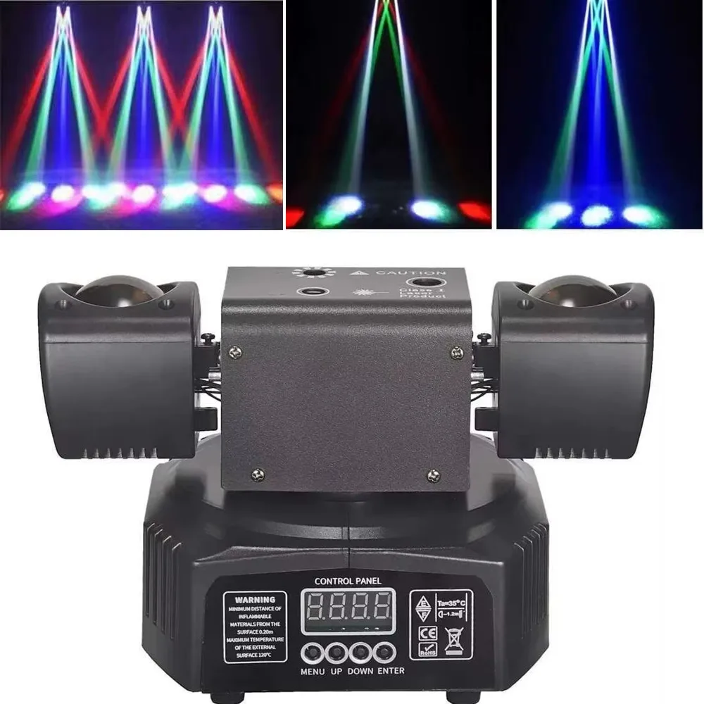 

36W LED Mini Moving Head Light RGBW Rotating Beam Strobe Dmx Control Multi Stage Lighting Effect For Mobile DJ Party Disco Club
