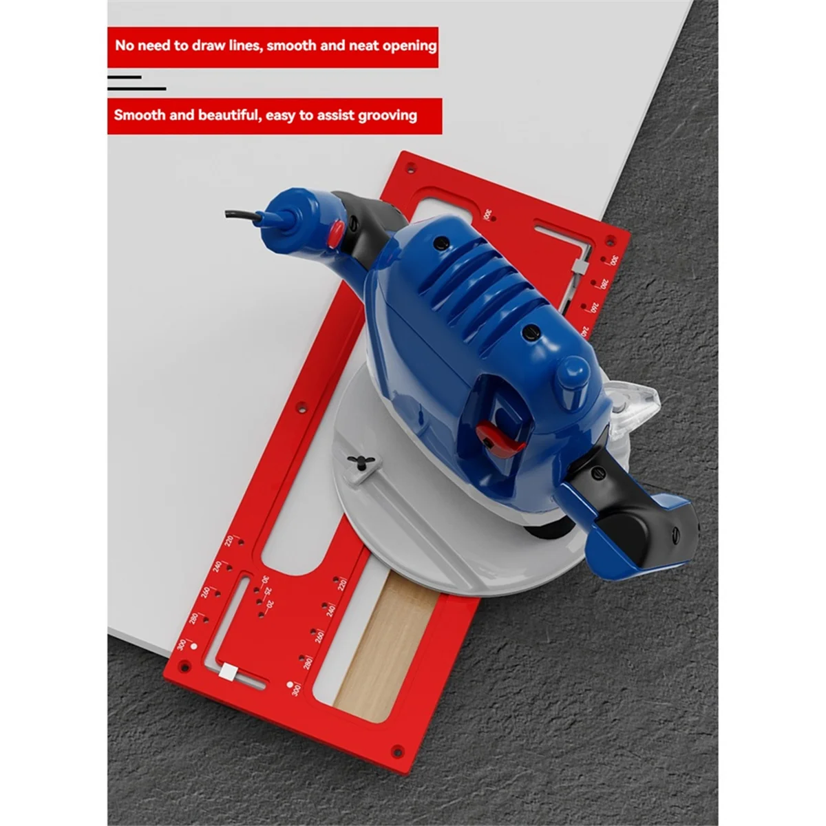 Modèle de rainurage de poignée intégré multi-contour AA98, pour armoire, porte d'armoire, aucun poignée nécessaire, outil de positionnement de fente