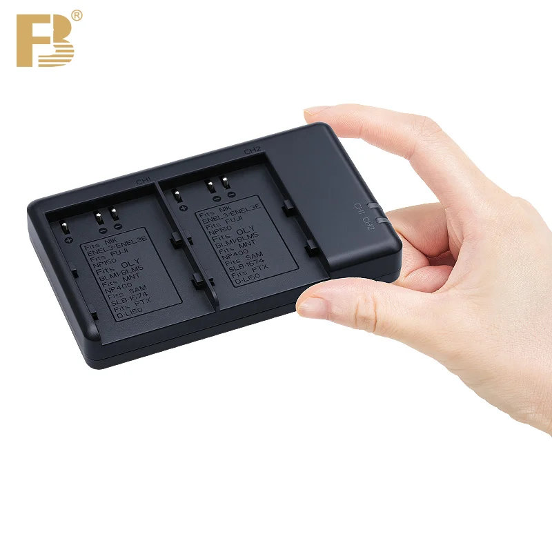 FB EN-EL3e Battery Dual Charger for Nikon D700 D300 D100 D90 D80 D70S D50 D70 D80 D90 D90S D70S D30 D100 D200 D300 D300S Camera