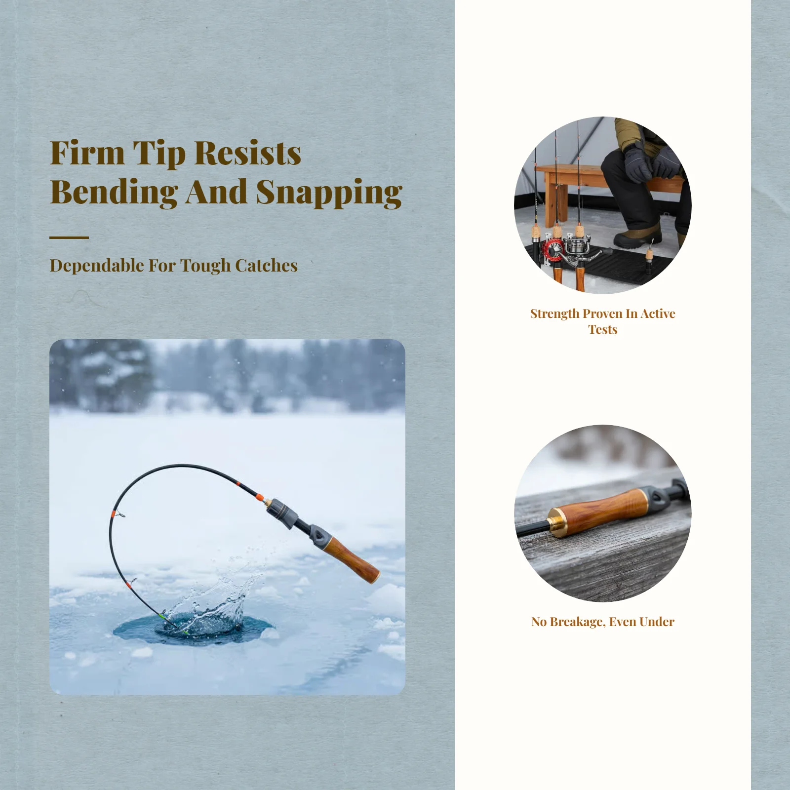 

Удочка для зимней рыбалки, с мягким кончиком, из углеродного волокна, для пресноводной ловли