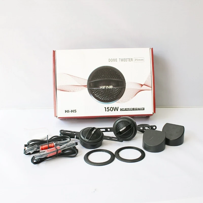 

Модификация автомобильного аудиосистемы из шелковой пленки динамика, подходит для тройной головки HIFINEHI-H5