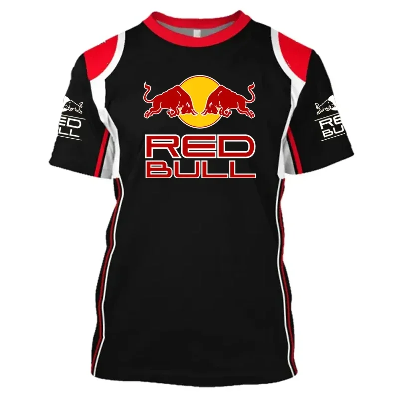 2025 高品質半袖 Tシャツトップ Y2k メンズレーシングスーツエクストリームアウトドアスポーツ Tシャツ高級ブランドレッドブルチームスーツ