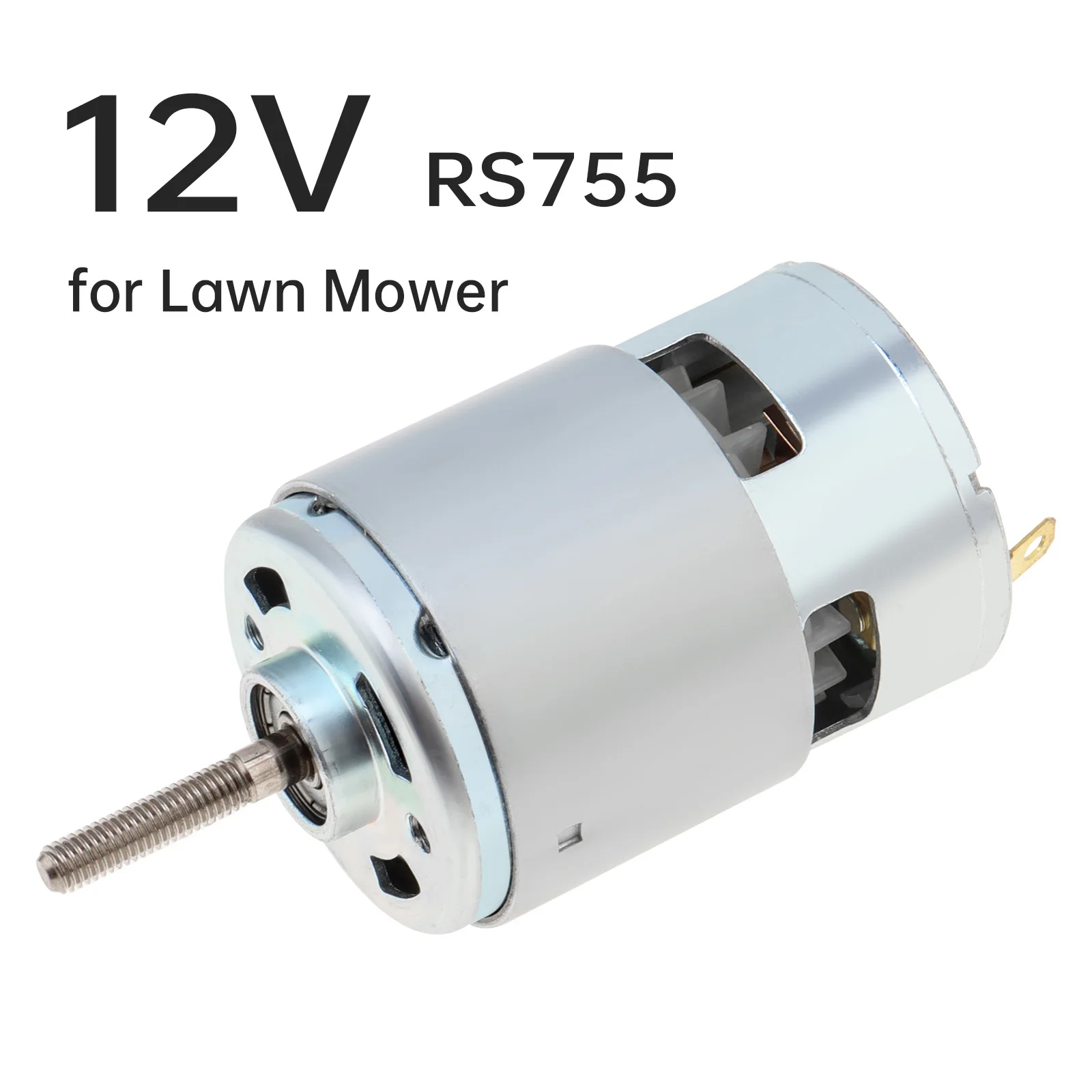 12V 755 DC Motor Lithium Electric Lawn Mower Accessories Replaces Part for Cordless Weeder/Weed Trimmer, Lawn Mower Micro Motor