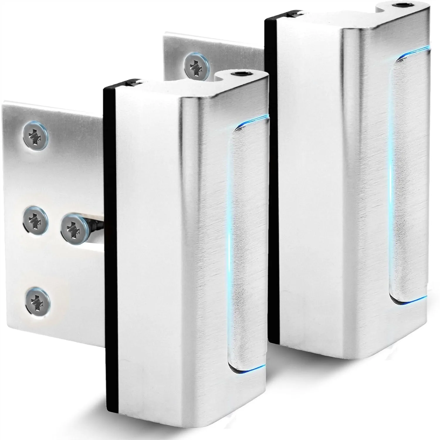 

Door Reinforcement Lock (2-Pack) - Home Security Lock for Front Door with 800 LB Force