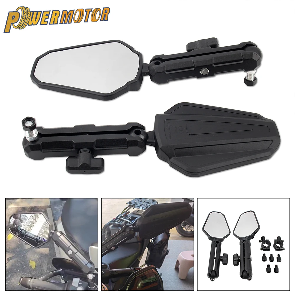

Motorcycle Rear View Mirrors Foldable Rear View For YAMAHA TENERE 700 Tenere700 Adventure ADV For xt660z xt1200 Tracer 9 GT