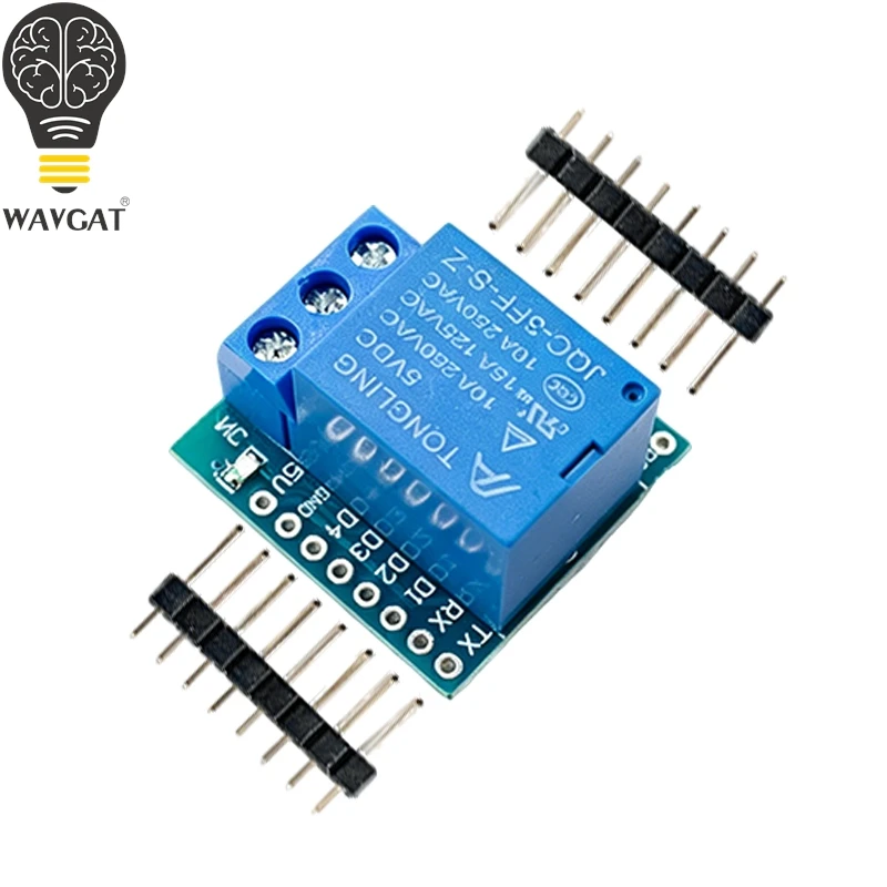 1/3/5PCS ESP8266 Relay Shield V2 For WeMos D1 Mini ESP8266 5V 1 Channel Relays Development Board For WeMos D1 Mini Relay Module