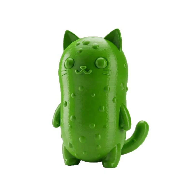 Pickle Cat The Ultimate Desk Buddy 3D พิมพ์ Pickle Cat เครื่องประดับตลกอารมณ์สนับสนุนของเล่น, ตกแต่งโต๊ะสําหรับคนรัก Pickle
