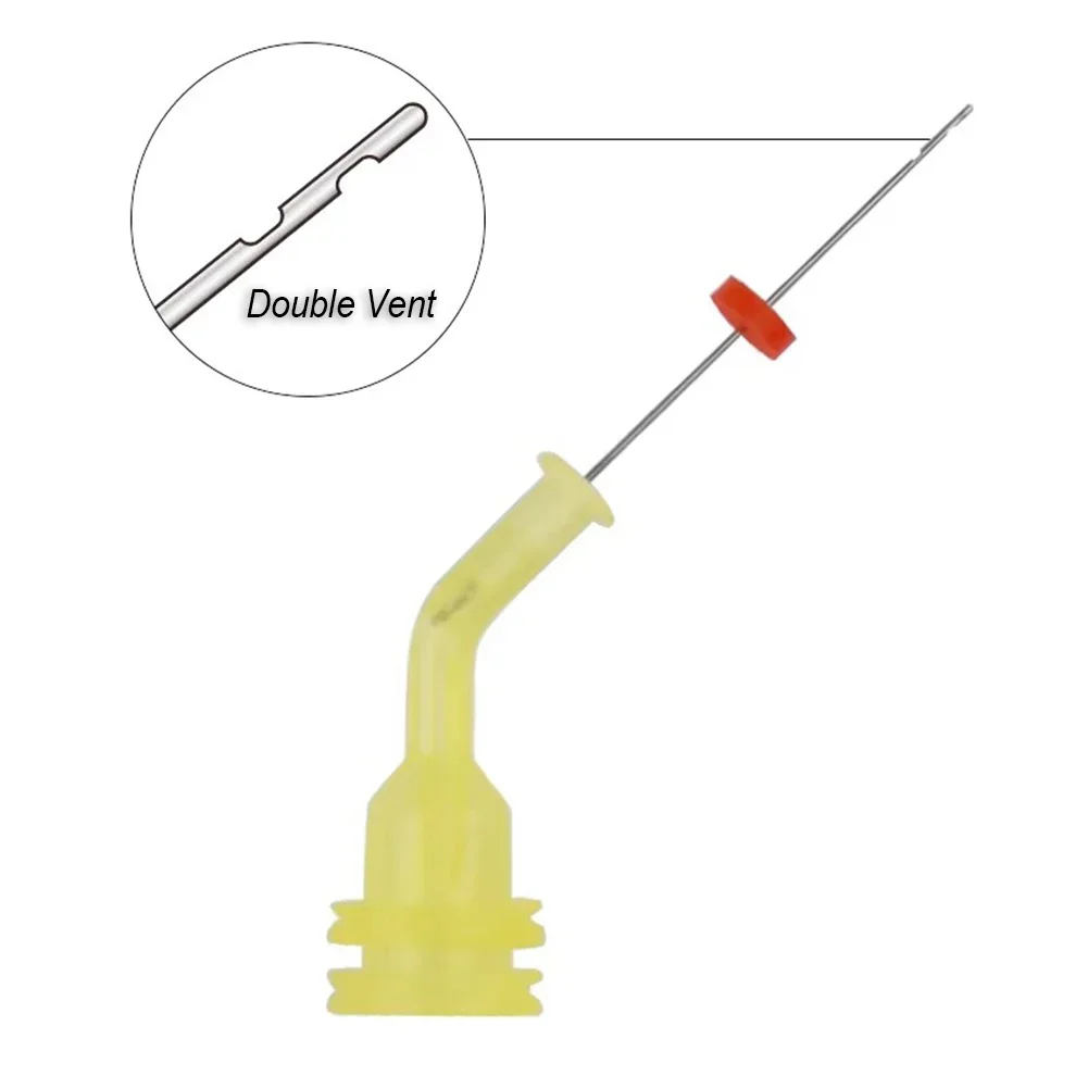 20/40 шт. многоразовые насадки для стоматологических эндо-иригационных игл 30 г, передние молярные зубы для полости рта, шприц для корневых каналов, наконечник, локоть, двойное боковое отверстие