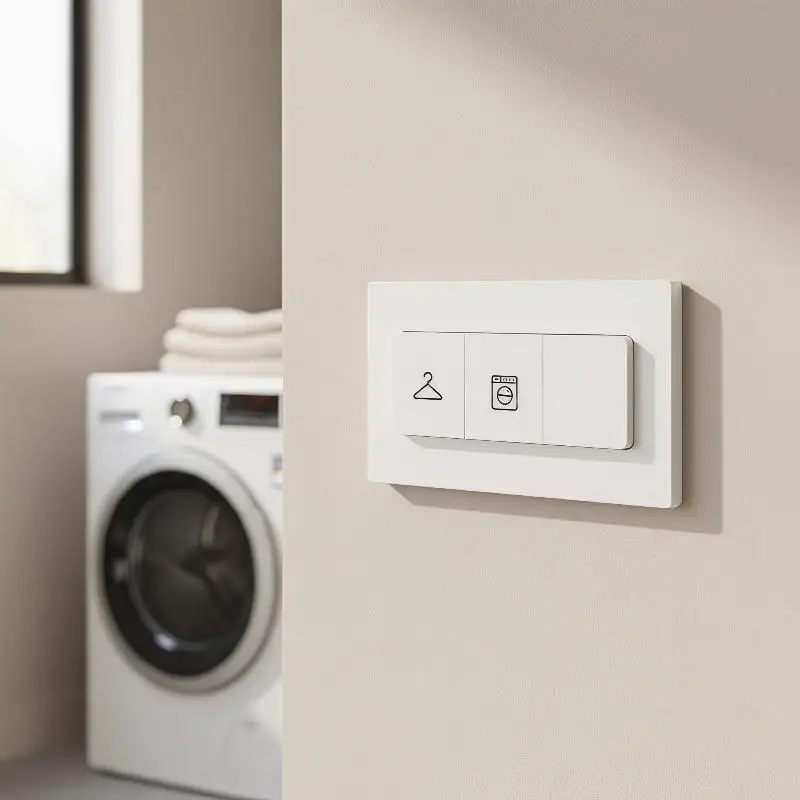 Waterproof Transparent Light Switch Label Sticker Clear Removable Self-Adhesive Panel Decals for Kids Room Wall Decoration