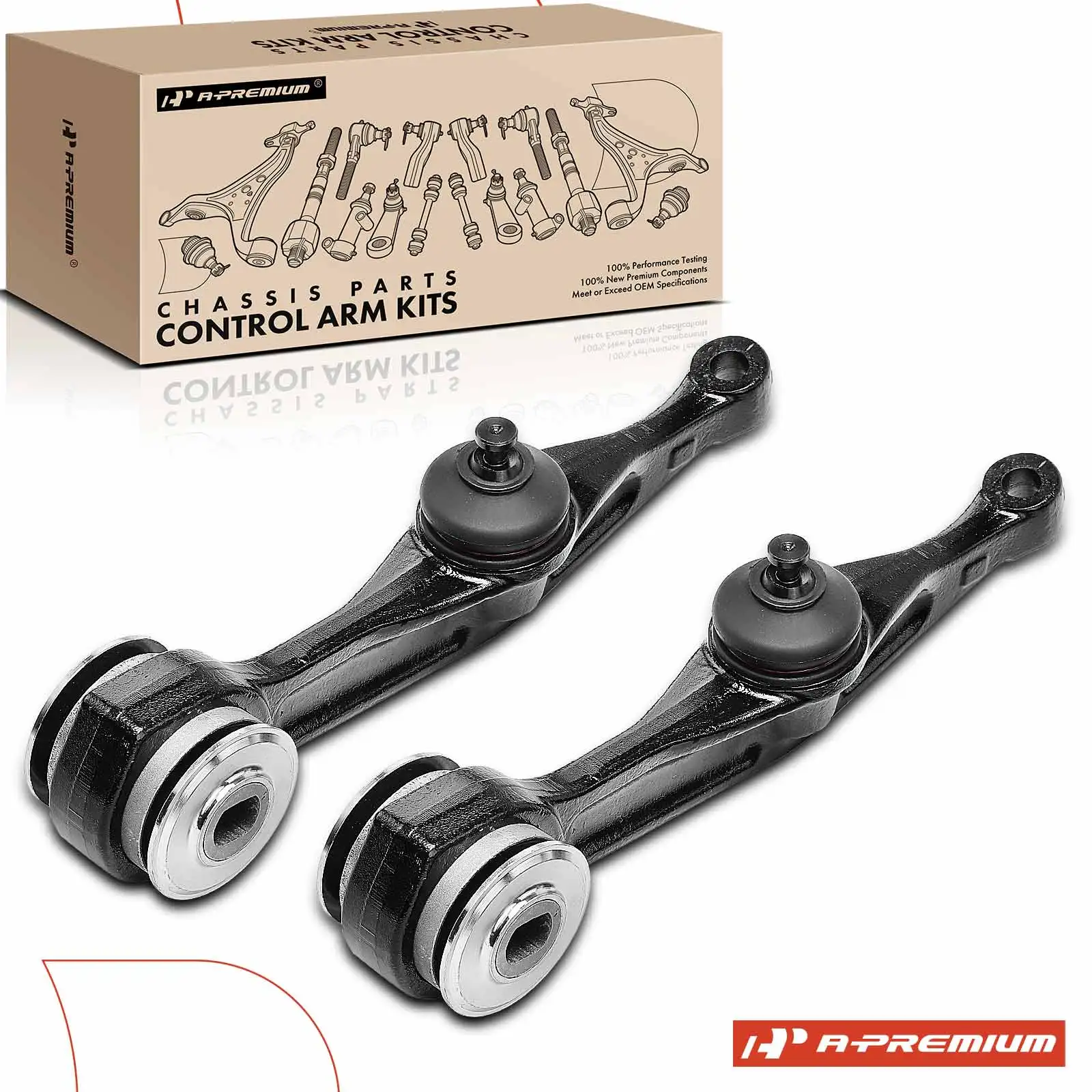 A-Premium 2x Front Lower Rearward Control Arm with Ball Joint for Mercedes-Benz S350 2006 S430 S500 2000-2006 S600 2001-2006