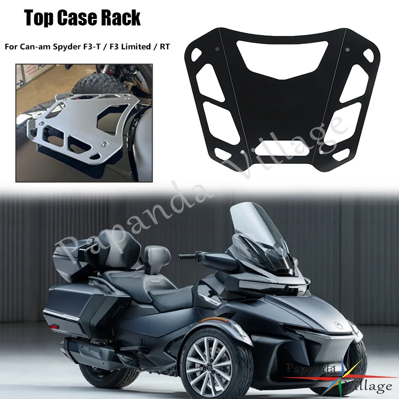 

Rear UTV Top Tour Trunk Luggage Rack Support Luggage Cargo Carrier For Can-am Spyder F3-T/RT 2020-Later/F3 Limited 2017-Later