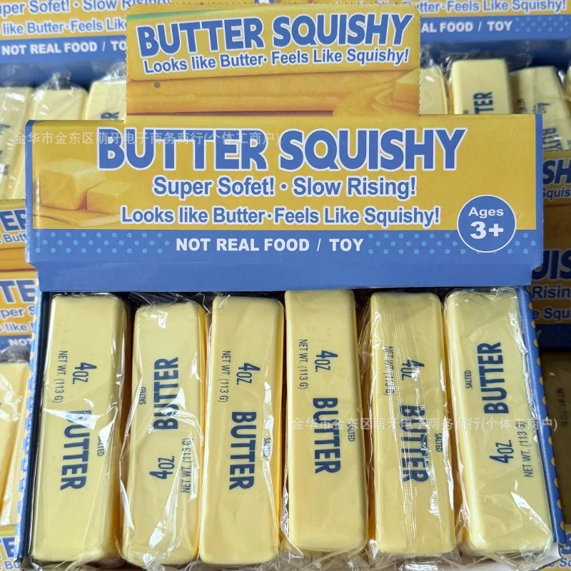 Butter-Squishy mit Langsamer Rückfederung, Superweiches Quetschspielzeug zur Stresslinderung und Entspannung für Erwachsene, Simulierte Butter/Schach-Spielzeuge als Geschenke