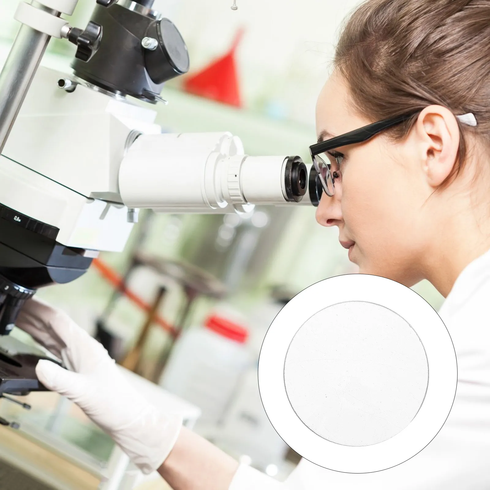 10Pcs Glass Surface Dish Round Laboratory Watch Glasses High Clarity Evaporating Dish Loading Carrier for Chemistry Experiment