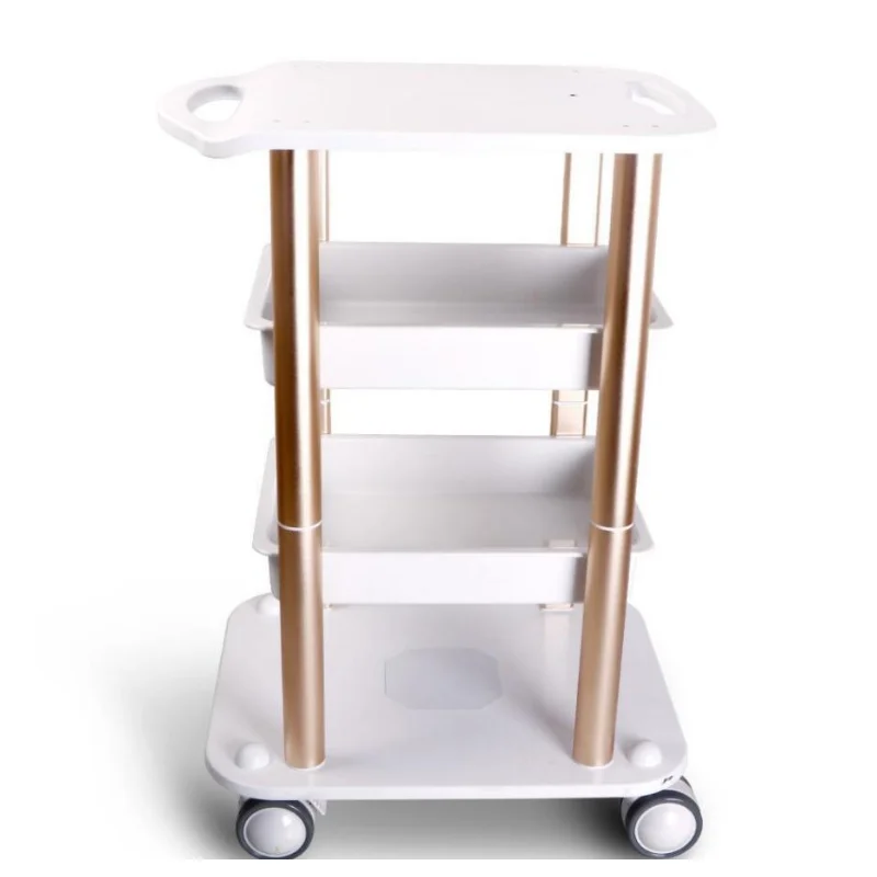 Assembled Steel Frame Trolley Cart Stand Tray For Face Lifting Fractional Cavitation Slimming Salon Spa Use Machine CE