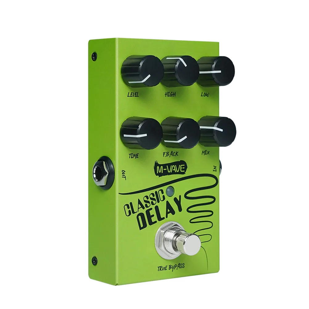 For M-vave Classic Delay Effect Pedal 600ms Delay Time True Bypass Effects Pedal Classic Delay Effect Pedal