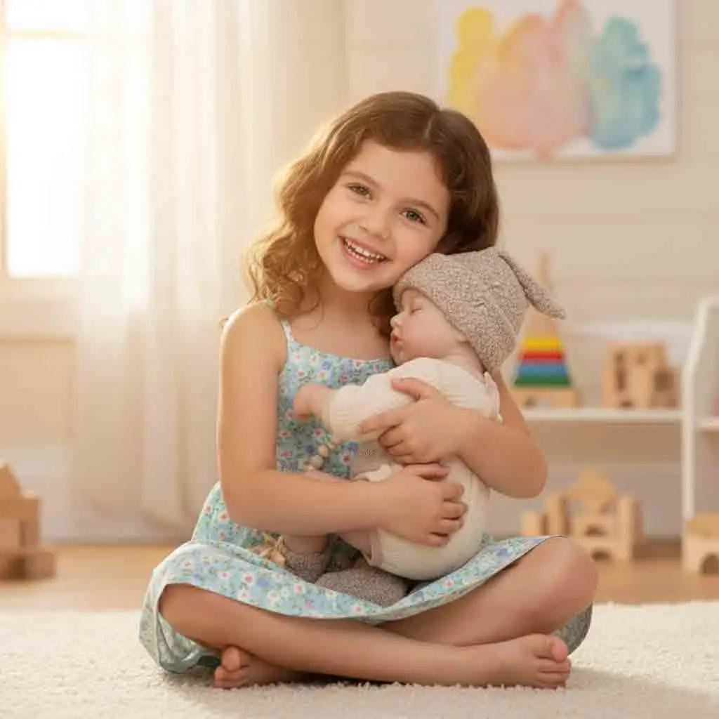 Cloveray 20 inch Full Body Vinyl Realistic Reborn Baby Doll 48cm Vinyl Doll Handmade High Quality High Color Toy Kid Xmas Gift