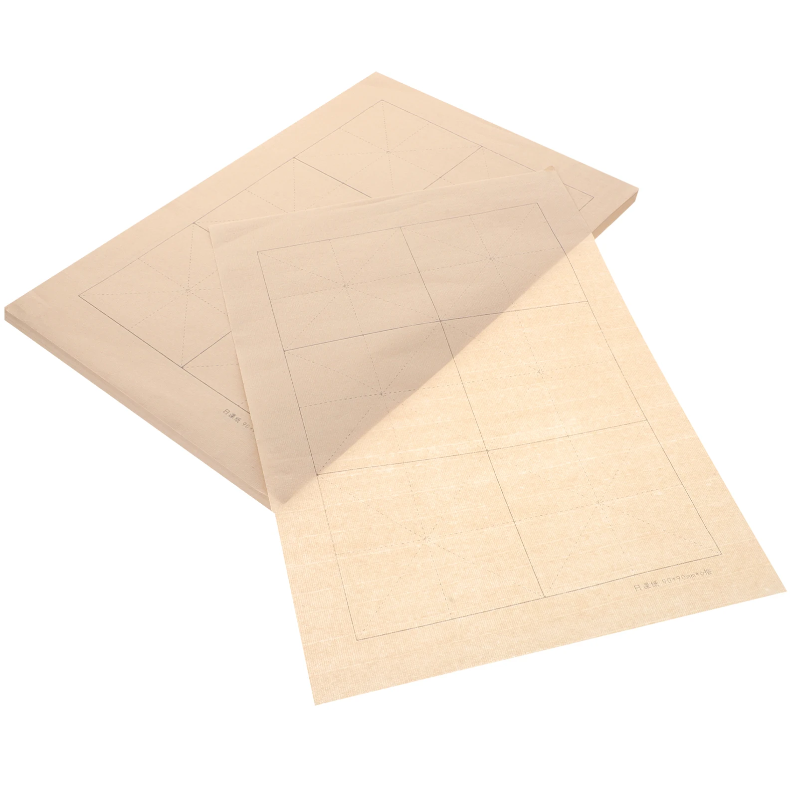 

100 Sheets Convenient Calligraphy Practice Rice Paper 3cm Calligraphy Paper Grid Daily Lesson Chinese Ink Smooth