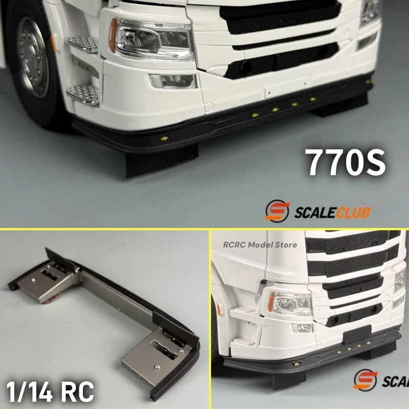 

770S RC Toy Truck LED Low Bumper Decorative Trim Kit For Tamiya 1/14 RC Tractor Truck For SCANIA 770S Series Accessories Parts