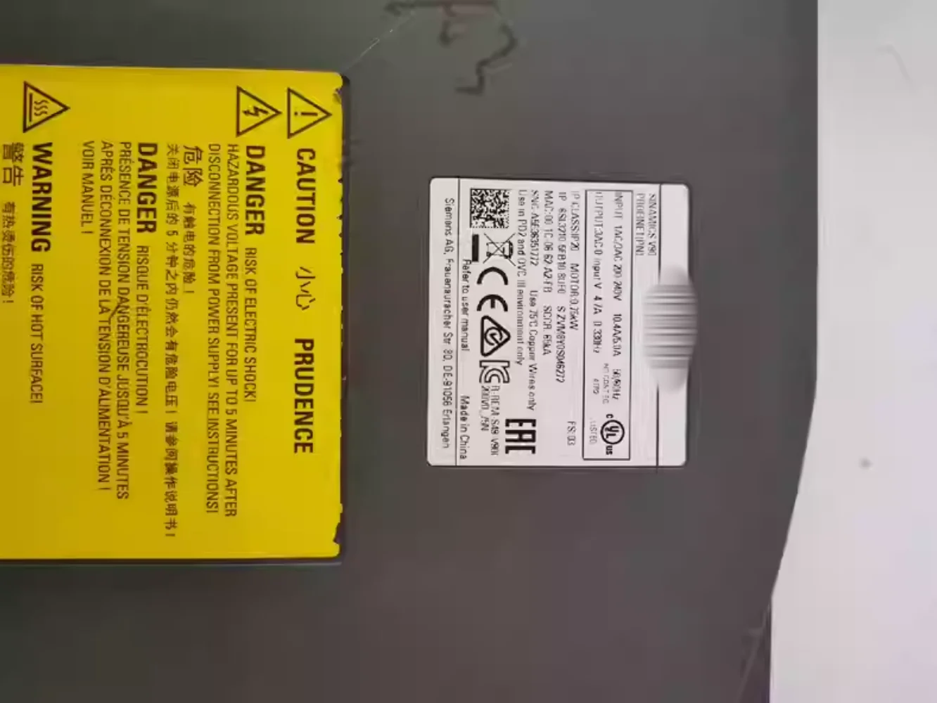 

Servo driver 6SL3210-5FB10-8UF0