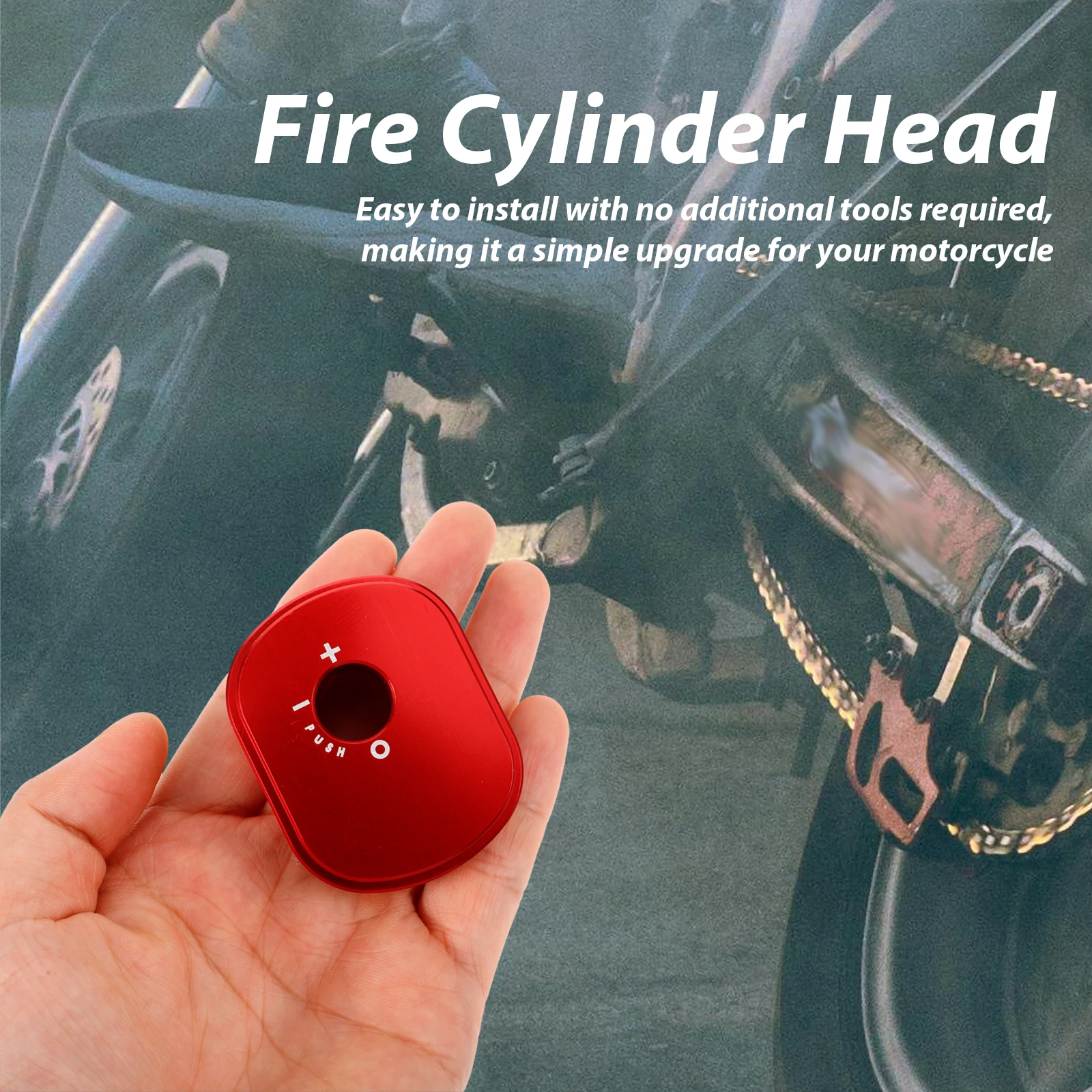 

Aluminum Motorcycle Ignition Cylinder Durable Shield Protection Fit Stylish Easy Install No Tools Required Part