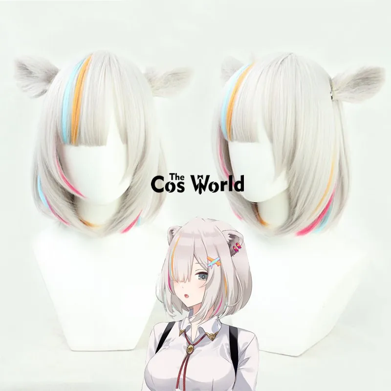 Virtual YouTuber VTuber Shishiro Botan Anime Cosplay Wigs Fiber Heat Resistant Synthetic Hair + Wig Cap - Image 2