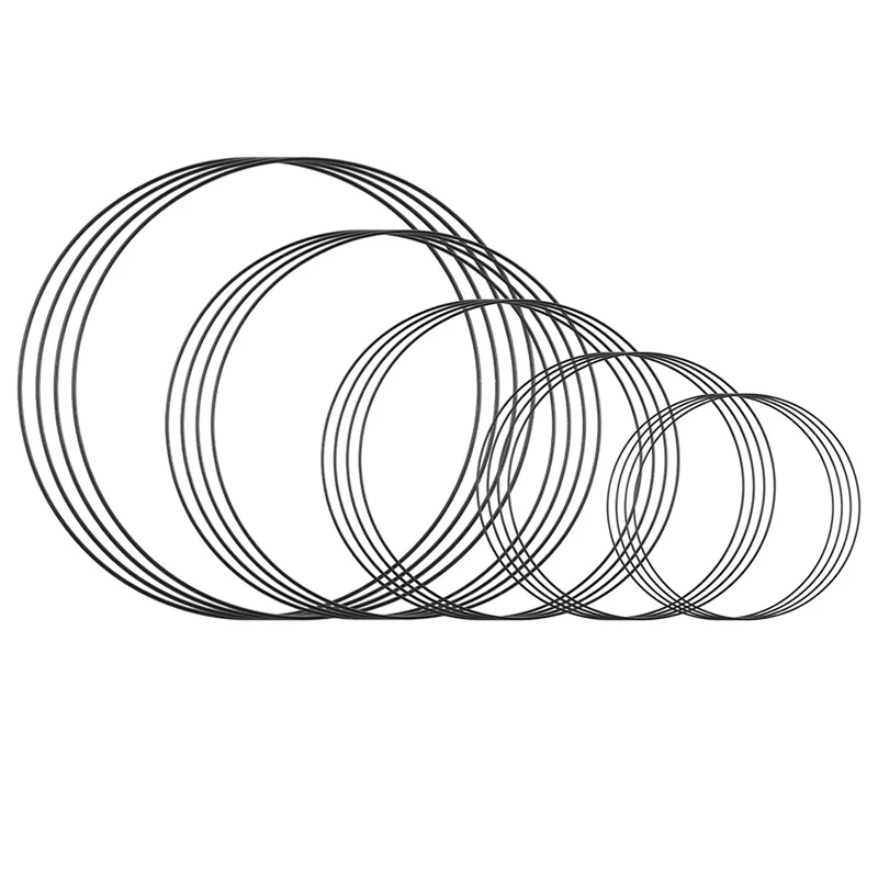 

B45C Dream Catchers For Wreath Making, 20 Pcs Craft Metal Rings Set In 5 Sizes For DIY Decorations