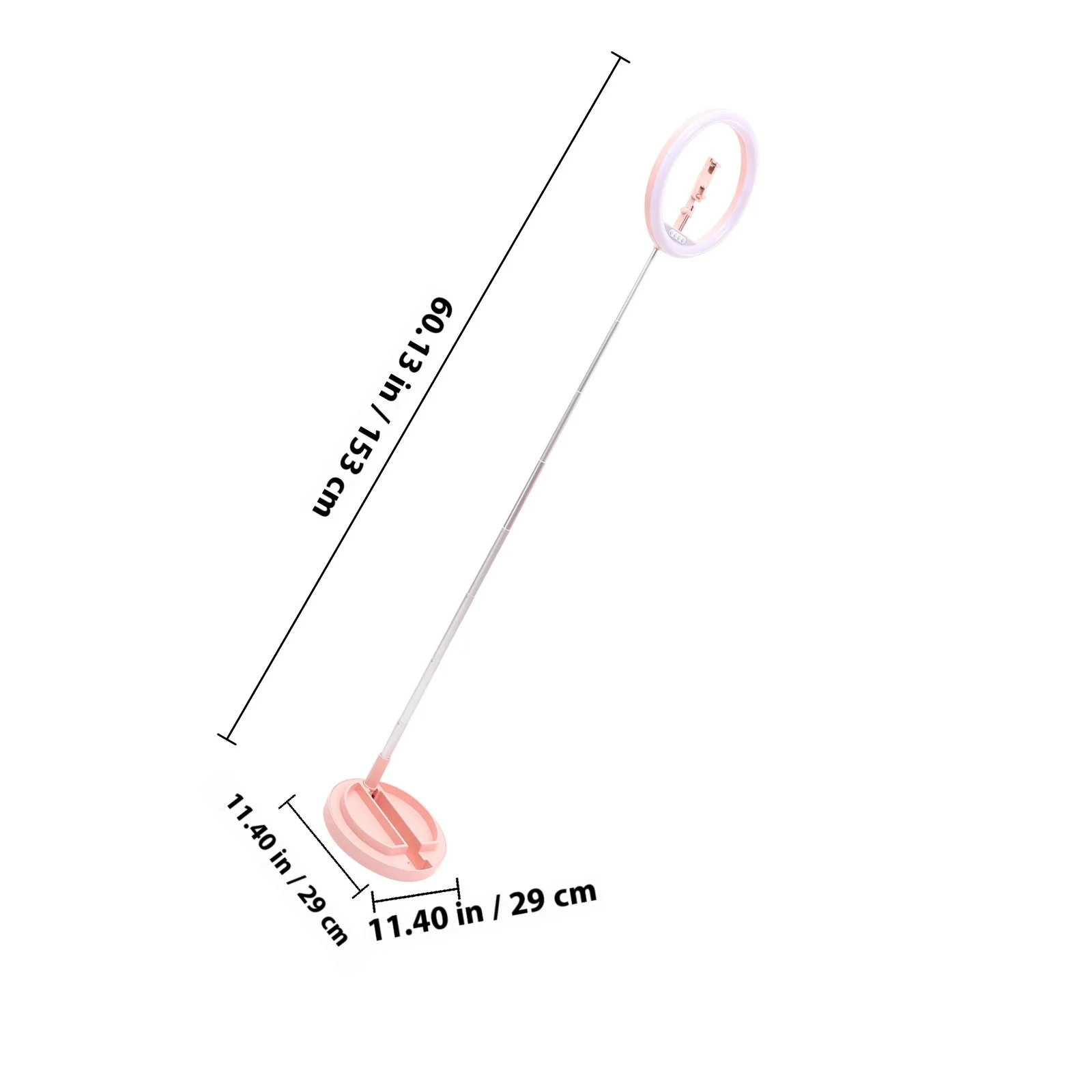 1Pcs LED Ring Light Live Broadcast Stand Foldable Retractable Mobile Phone Holder Adjustable Brightness Soft Eye Protection Fill