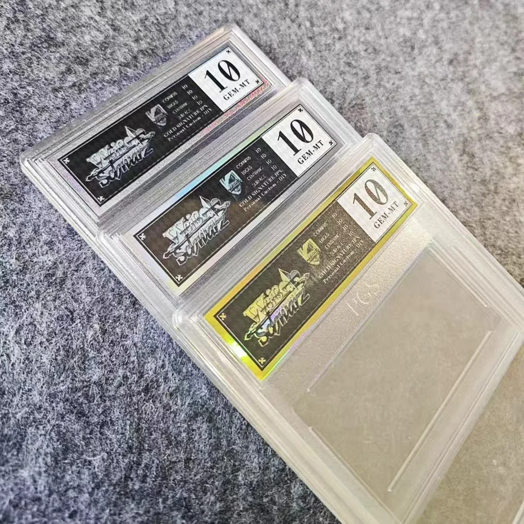 PTCG Pokémon WS Weiss Schwarz estilo personalizado rótulo plástico cartão, coletor de tijolos, DIY, escudo protetor, 63*88, sem cartões
