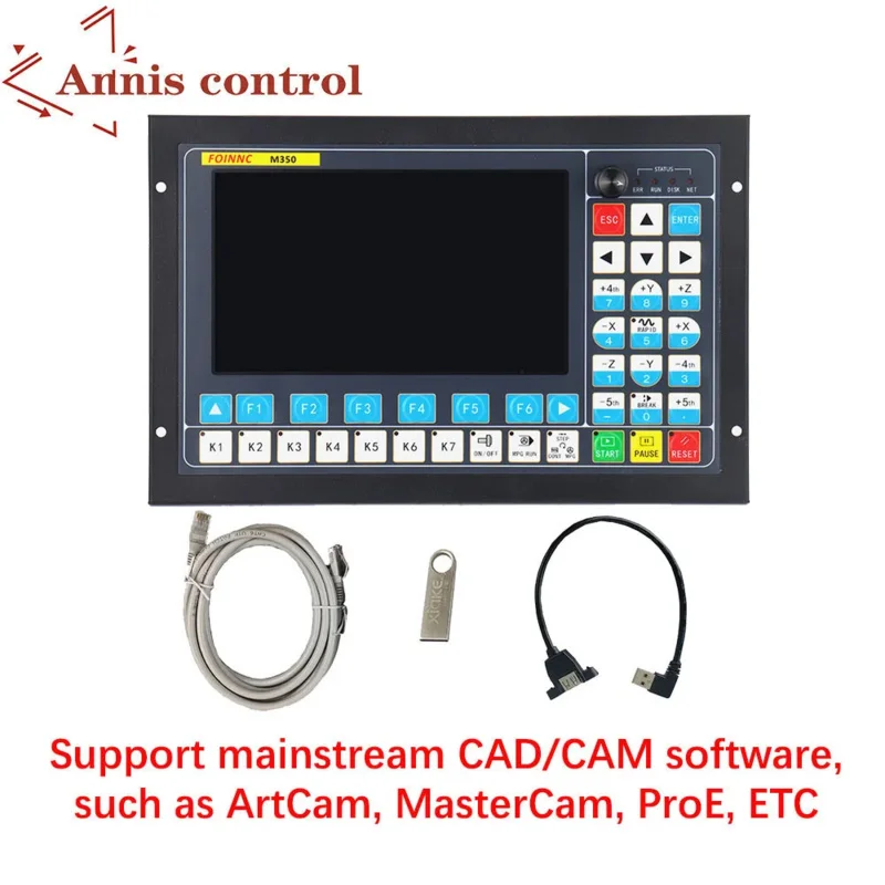 M350 3axis 4axis 5axis Motion Control System CNC Controller Support Closed Loop Stepper and ATC Controller