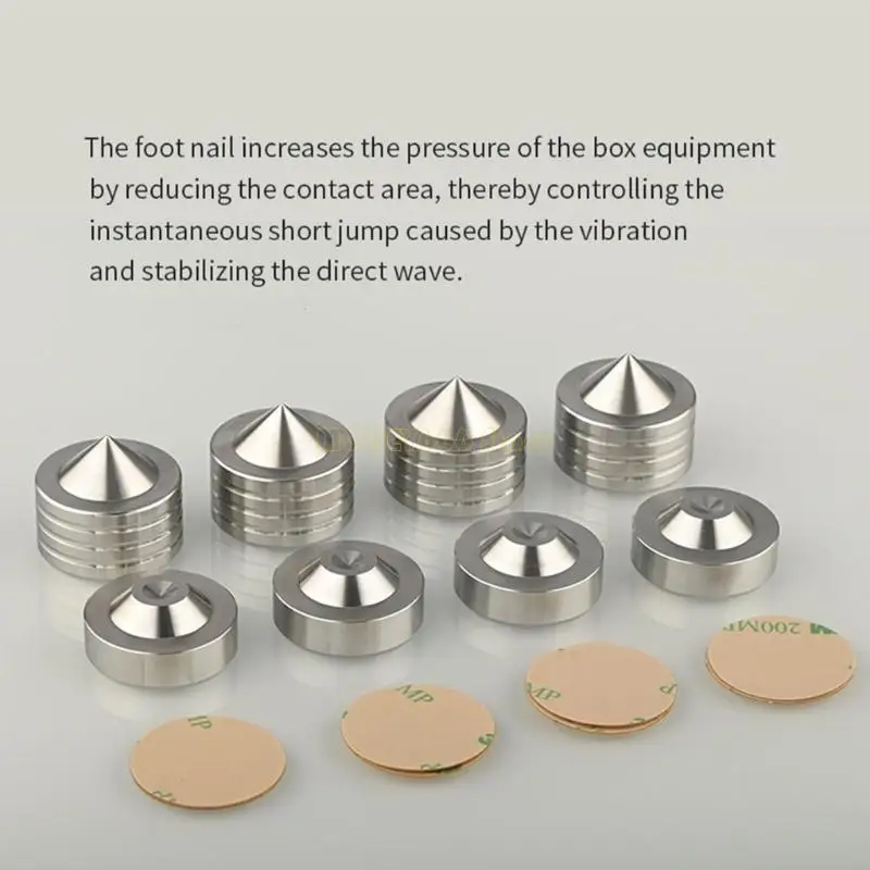 F62C 1 Box Foot Foot Foot Foot Pad 304 Stainsal Steel Sugorber Tripod Tube Amplifier Amplifier Amplifier