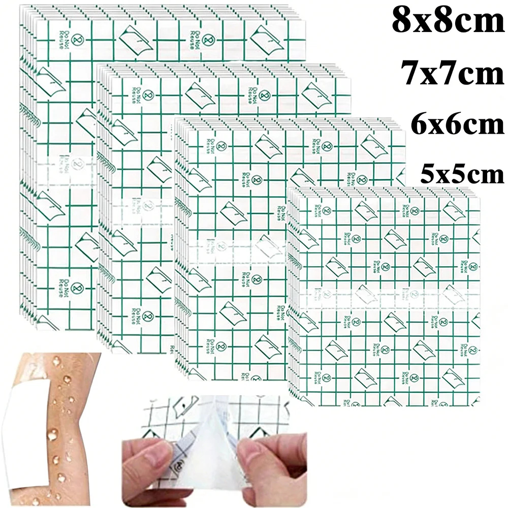 

50/30 шт. Прозрачная полиуретановая пленка для заживления татуировок, клейкая повязка, лента для восстановления кожи после тату, аксессуары для татуировок