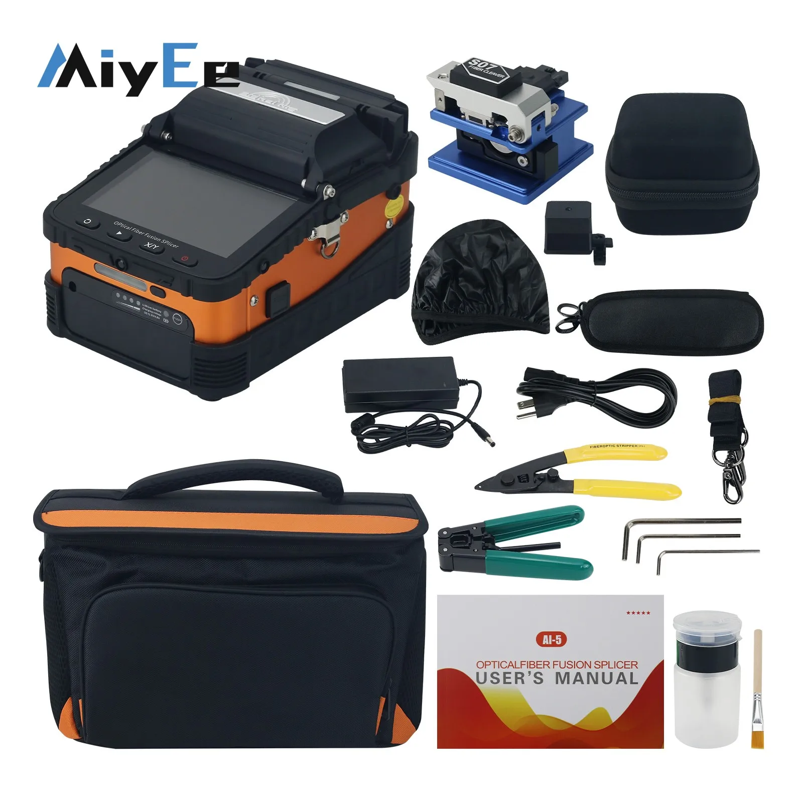 

AI-5 Signalfire High Speed Optical Fiber Fusion Splicer with 5-inch TFT Color Screen for Trunk Line Construction FTTH Project