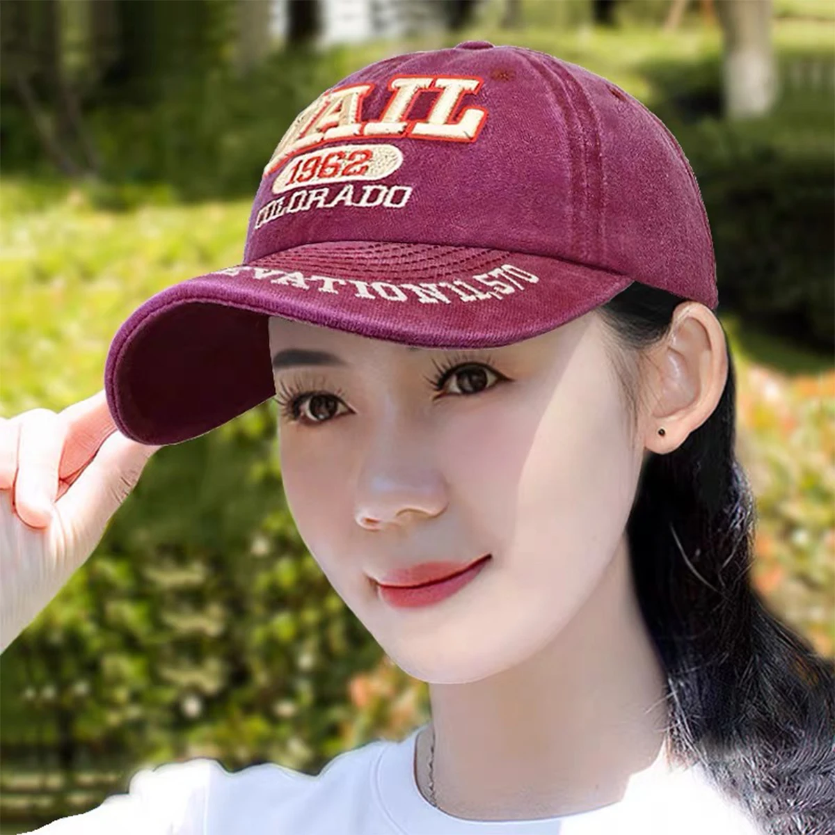 New Unisex American Vintage Embroidered VALL Letters Baseball Hats Street Sunshade Casual Versatile Peaked Caps Fashion Personal 3