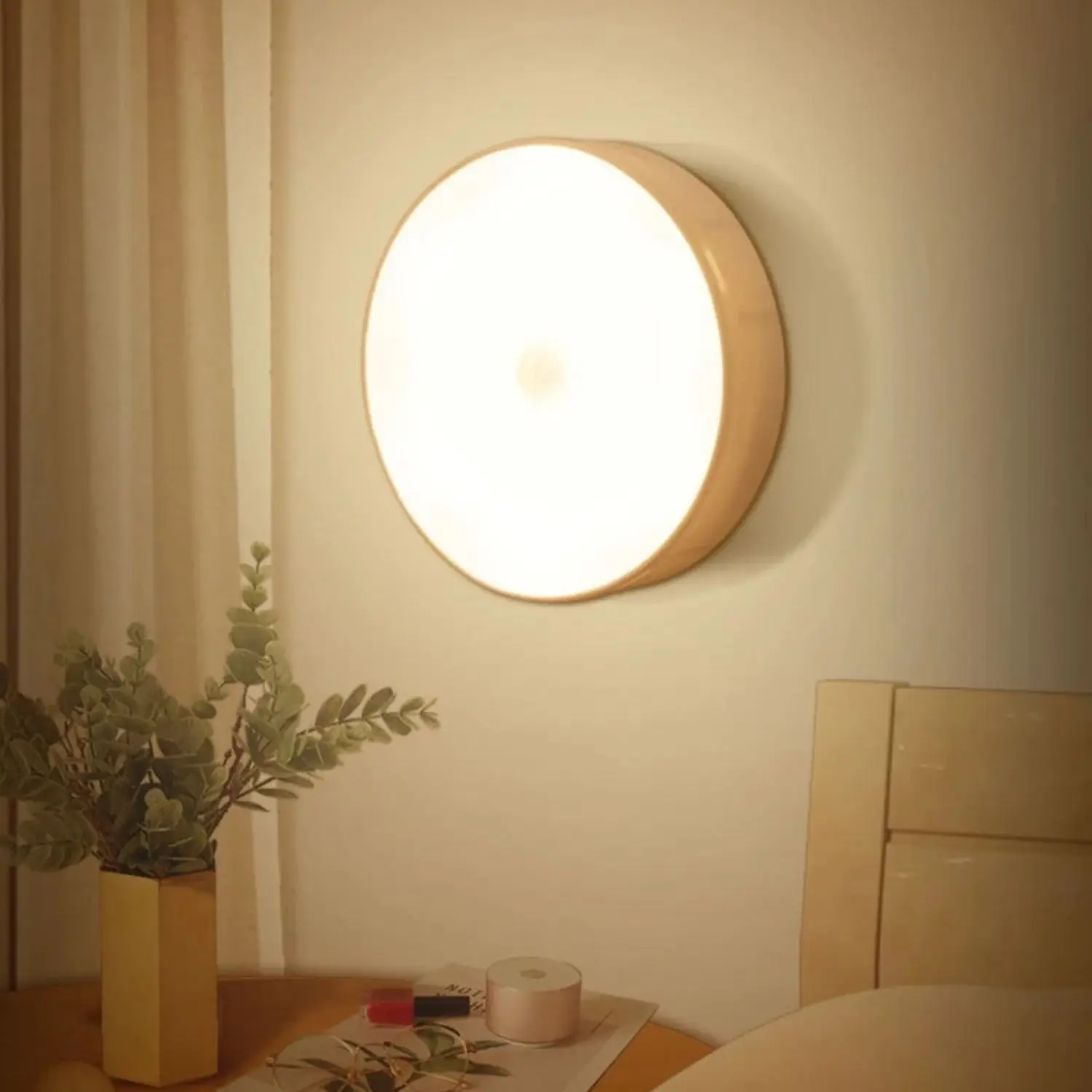 1 szt. – lampka nocna z czujnikiem ruchu – bezprzewodowa lampa LED do sypialni, na schody, do szafy i do dekoracji pokoju. — 2