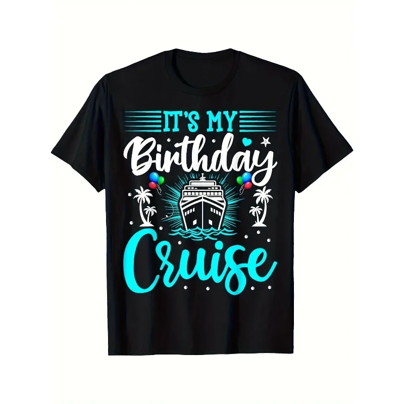 

Birthday Cruise T Shirt Funny Party Vacation Shirt for Women Men Matching Group Tee Summer Trip Cruise Outfit
