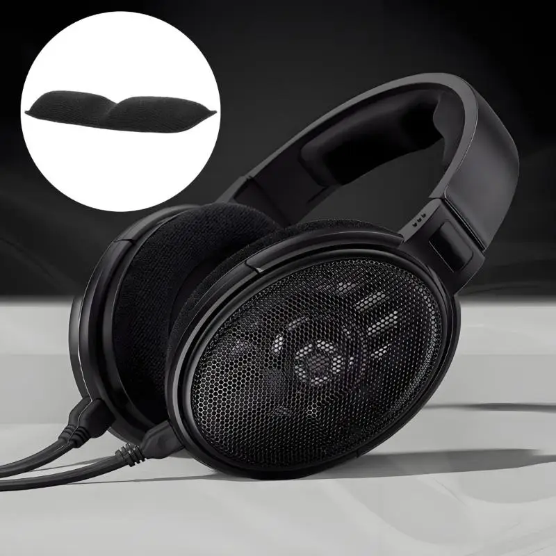 Y1UB Эргономичная повязка на голову для наушников HD560 HD560S Белковая кожа/бархат Налобное освещение Простая сборка Улучшенное
