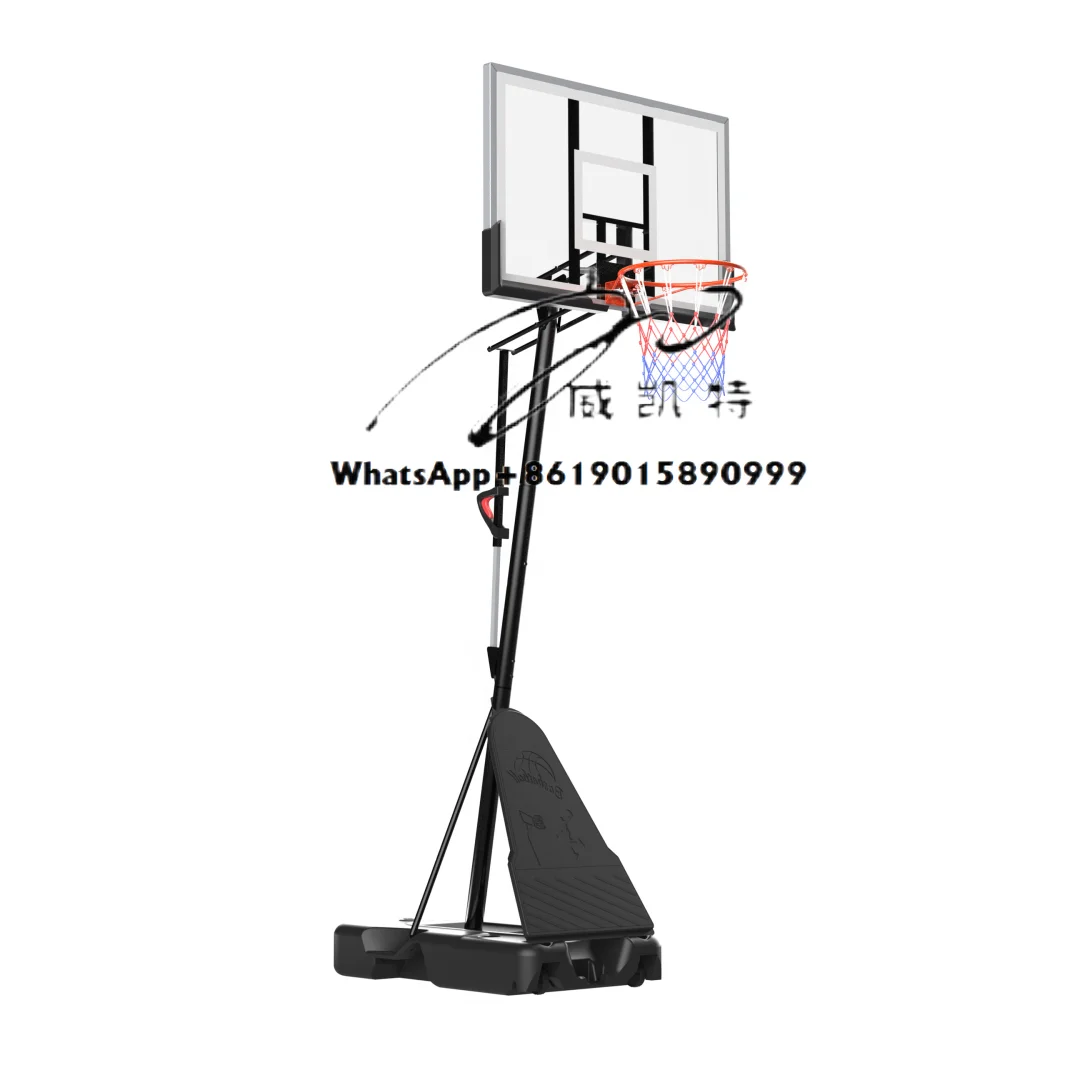ارتفاع قابل للتعديل كرة السلة المحمولة هوب الهدف الوقوف كرة السلة اللوح الخلفي في الهواء الطلق #1
