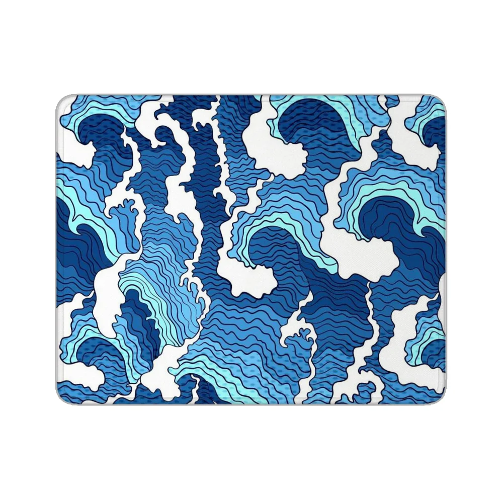 Mause Pad the Great Wave Desk Accessory Mouse Gamer Girl Rubber Mat Mousepad Company Pc Accessories Game Mats Gaming Anime Table