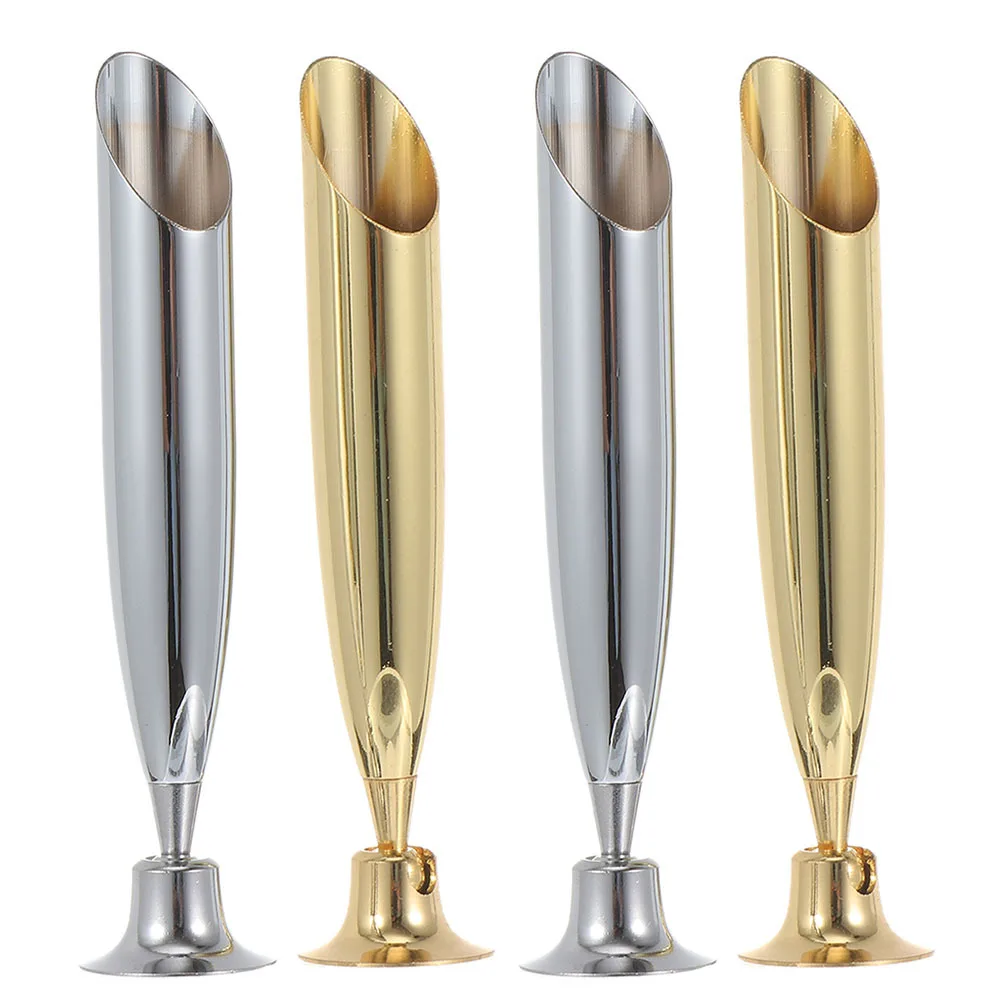 4 قطعة حامل قلم ريترو قوي لأقلام ريشة الحبر المعدنية منظم سطح المكتب القرطاسية حامل القلم الرصاص حامل بقية القلم الإبداعي