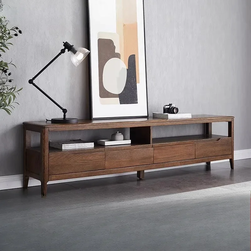 

1.8 meters simple Nordic light luxury oak TV cabinet combination living room cabinet