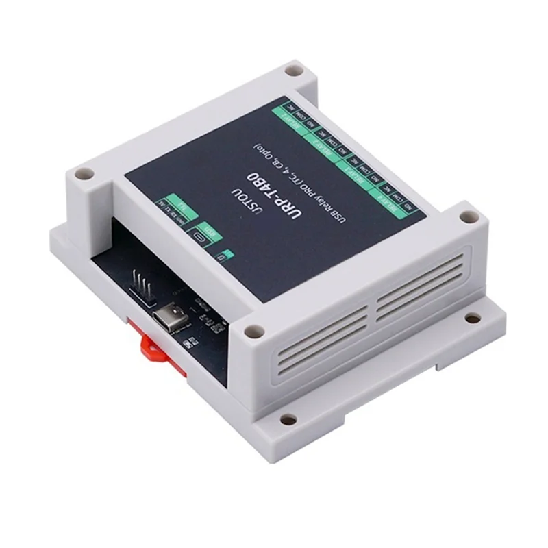 BNVN-Industrial Control Board USB Relay PRO 4-Way Relay Isolation Rail USB/TTL Control Relay Forautomation Application