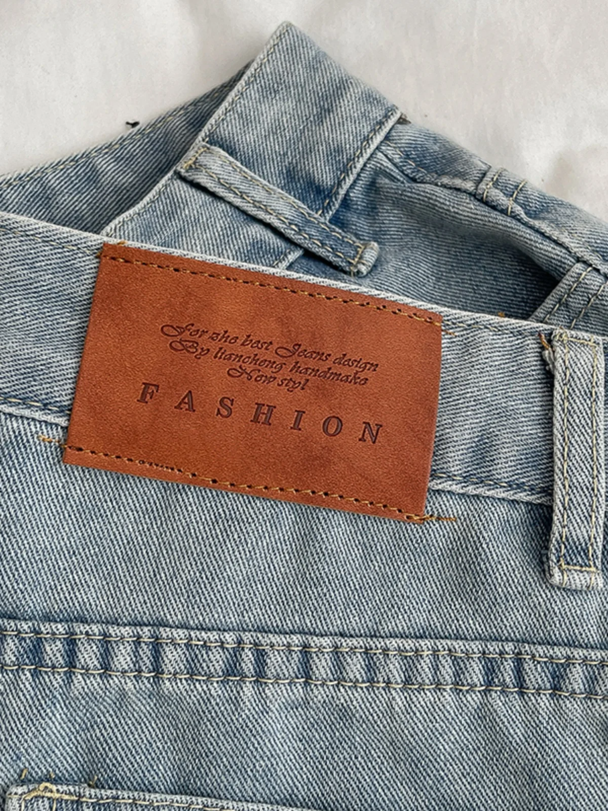 Verão gradiente lavado jeans 2025 nova versão coreana feminina cintura alta calças de perna larga moda versátil calças de comprimento de panturrilha