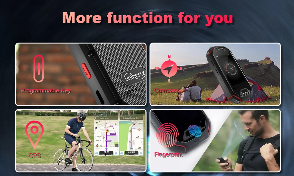 Unihertz ATOM Mini Rugged Smartphone 4GB 64GB Android 9 Octa Core 2.45 inch Unlocked Cellphone 2000mAh NFC